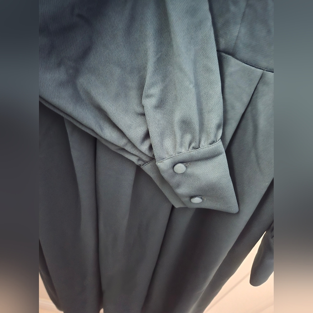 Turkish Refka Green Long Sleeve Dress - Picture 6 of 10